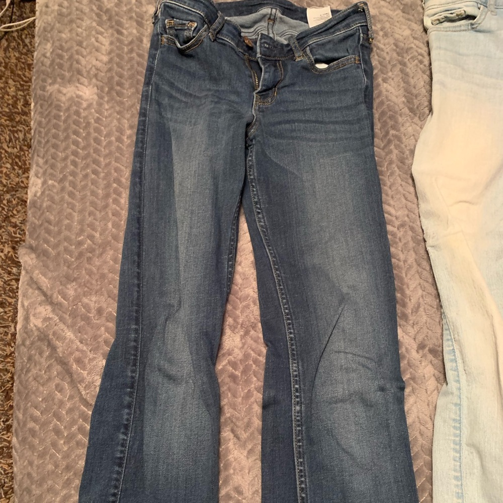 Hollister jeans color blue size 0 skinny leg boot cut